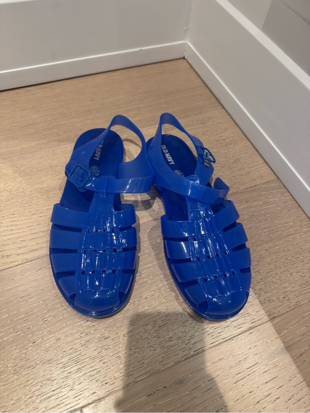 Old Navy Blue Jelly Sandals, Size 9